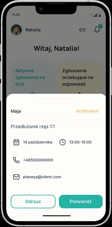 Dane do kontaktu