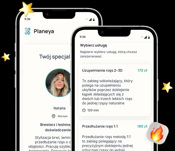 Rozdziel krótsze zabiegi brwi i dłuższe stylizacje rzęs