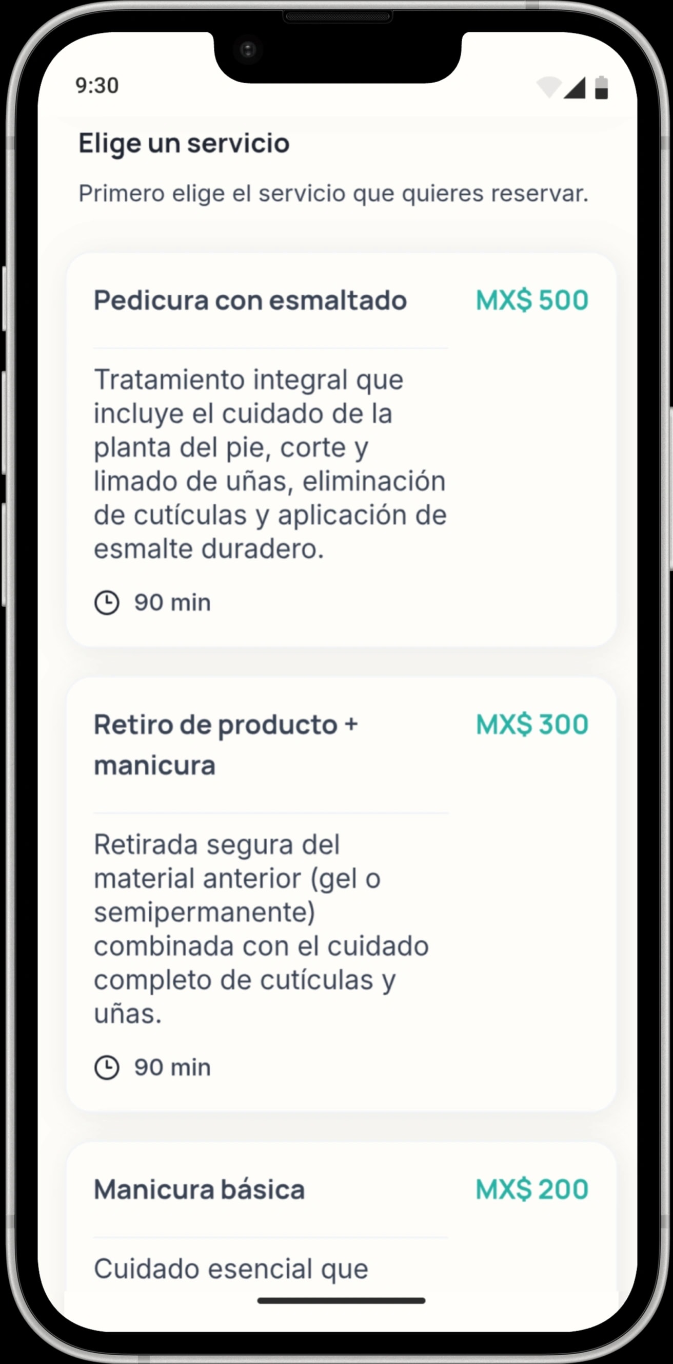 Servicios claros desde el principio