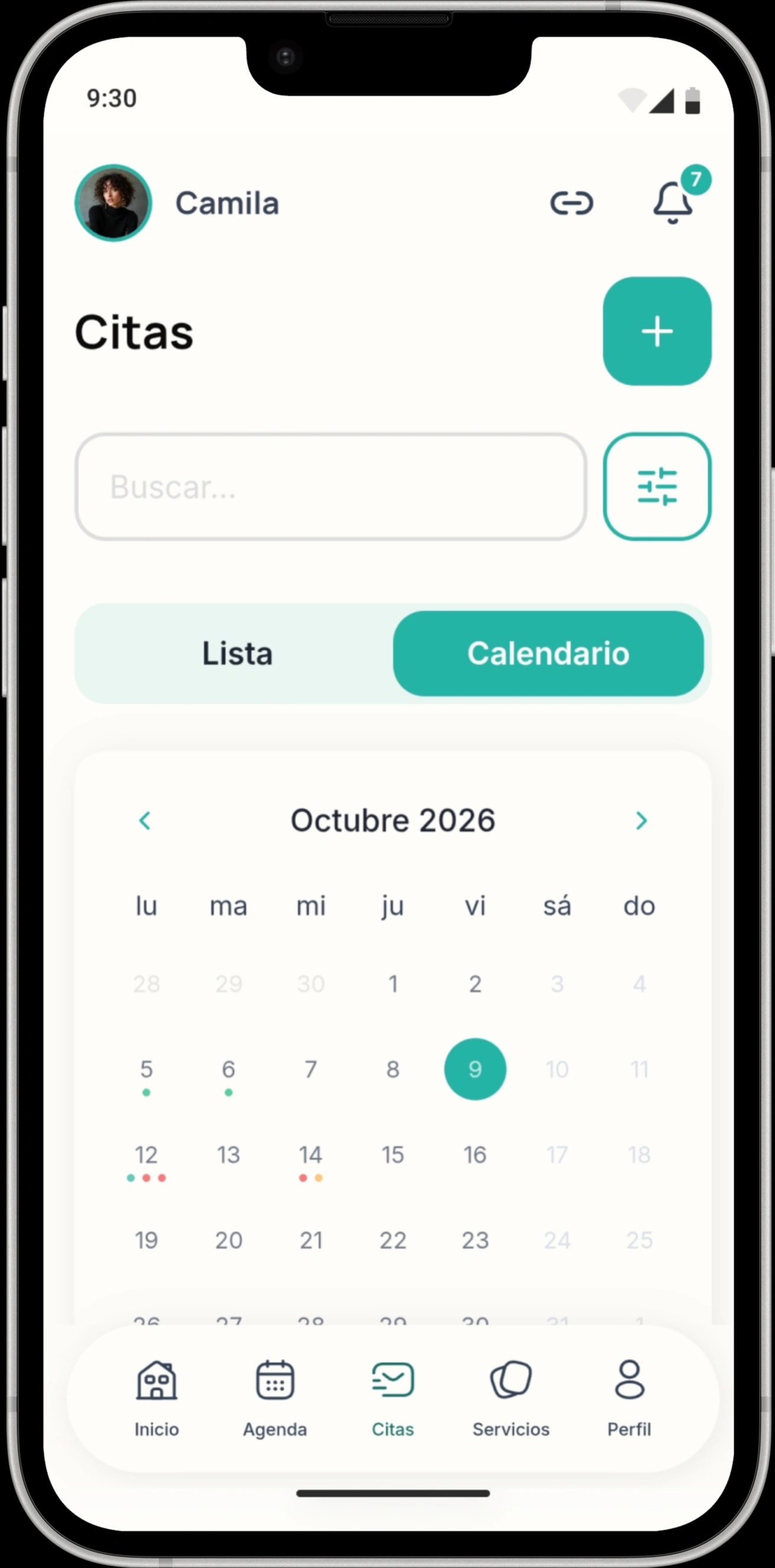 Tu agenda a mano
