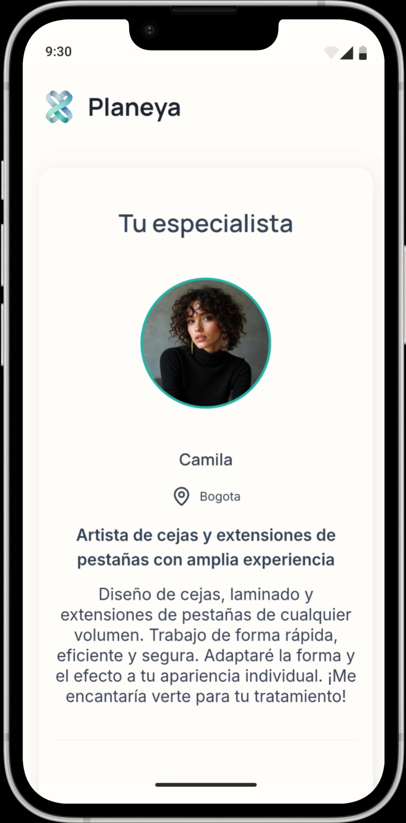 Cejas y pestañas en un perfil