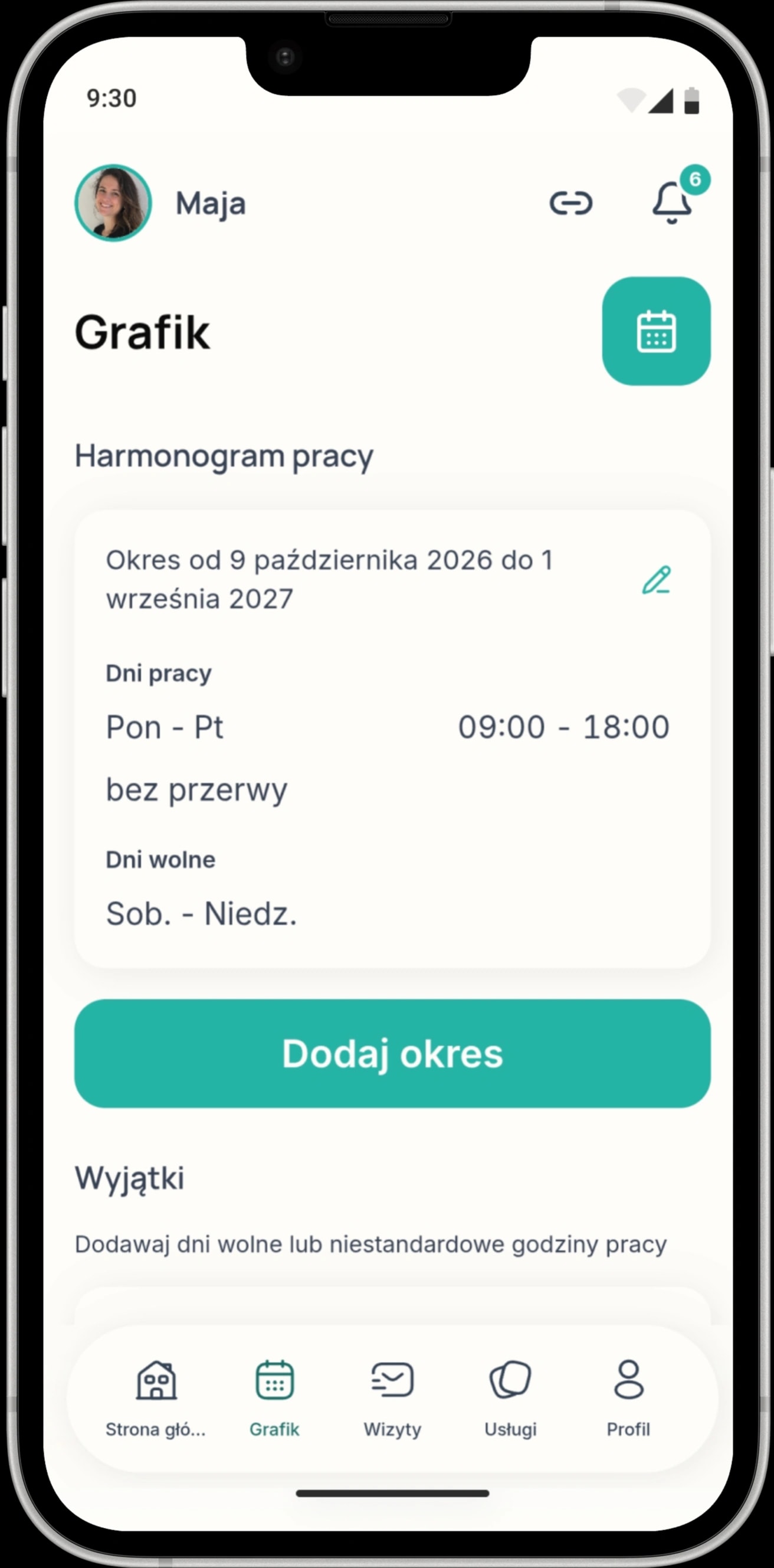 Wolne terminy bez dopytywania