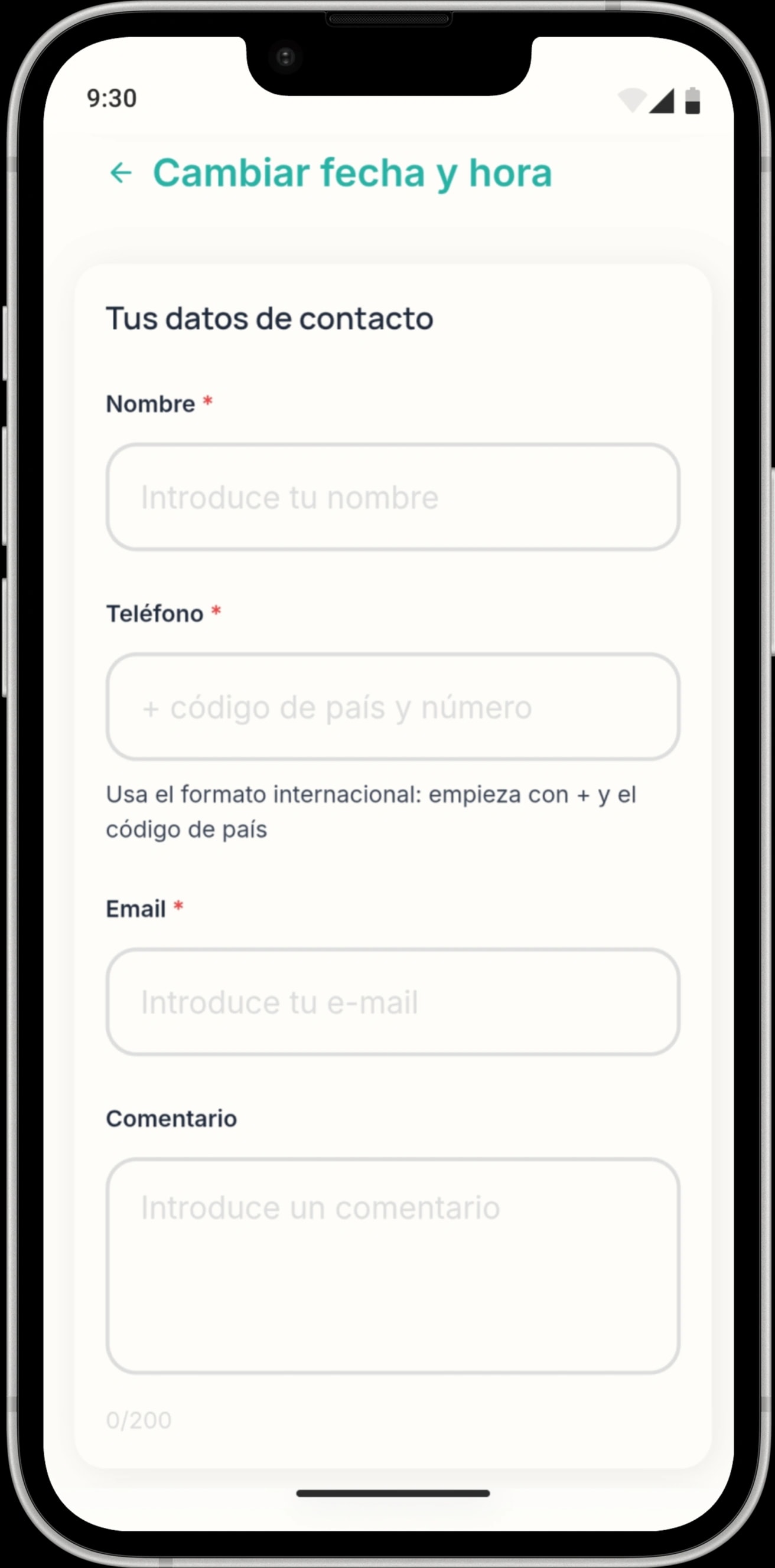 Envía sus datos